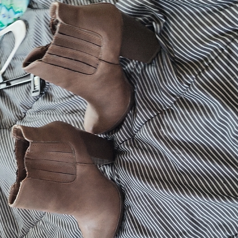 Candie's Brown Ankle Boots